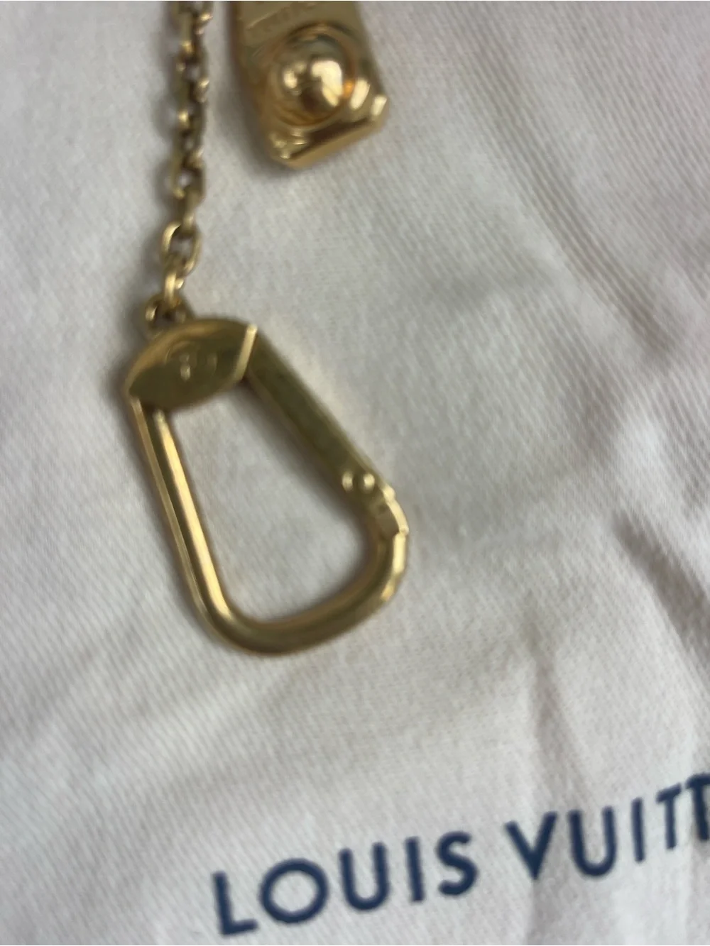 Louis Vuitton Key Pouch (Pochette Cles) crafted from LV Vers Damier Denim.